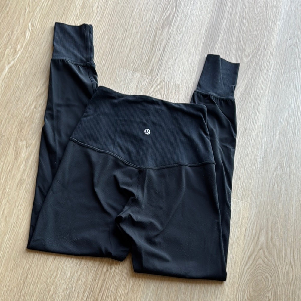 Lululemon Black High-Waisted Leggings, Size 4